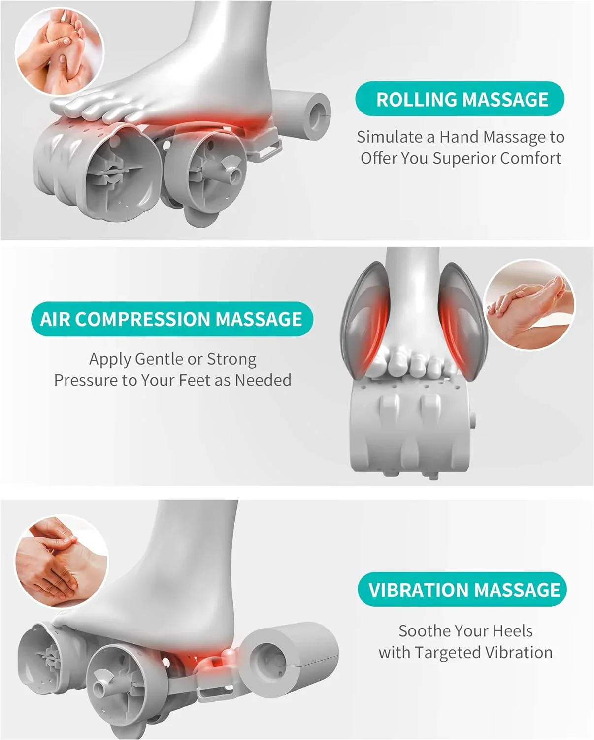 Foot Massager, Shiatsu Foot and Calf Massager - Image 4