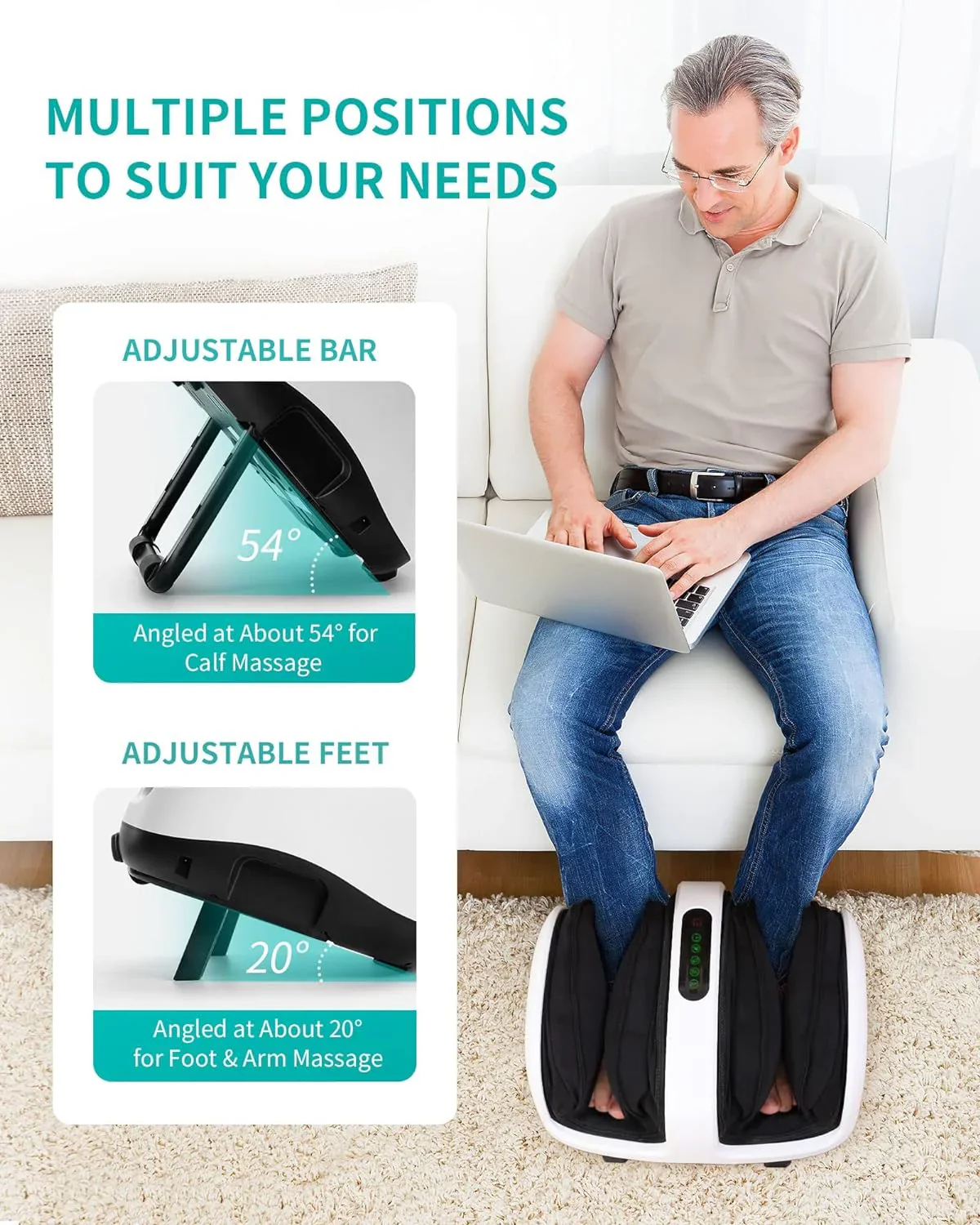 Foot Massager, Shiatsu Foot and Calf Massager - Image 5