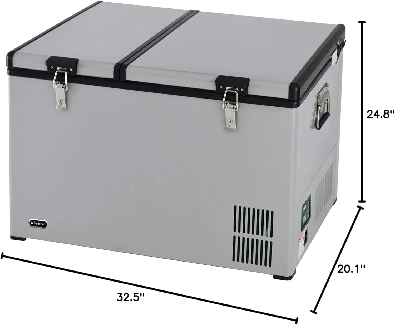 FM-65G 65 Quart Portable Refrigerator and Deep, AC 110V/ DC 12V, Real Chest Freezer for Car, Home, Camping, and RV with-8掳F to 50掳F Temperature Range, Gray, One Size - Image 14