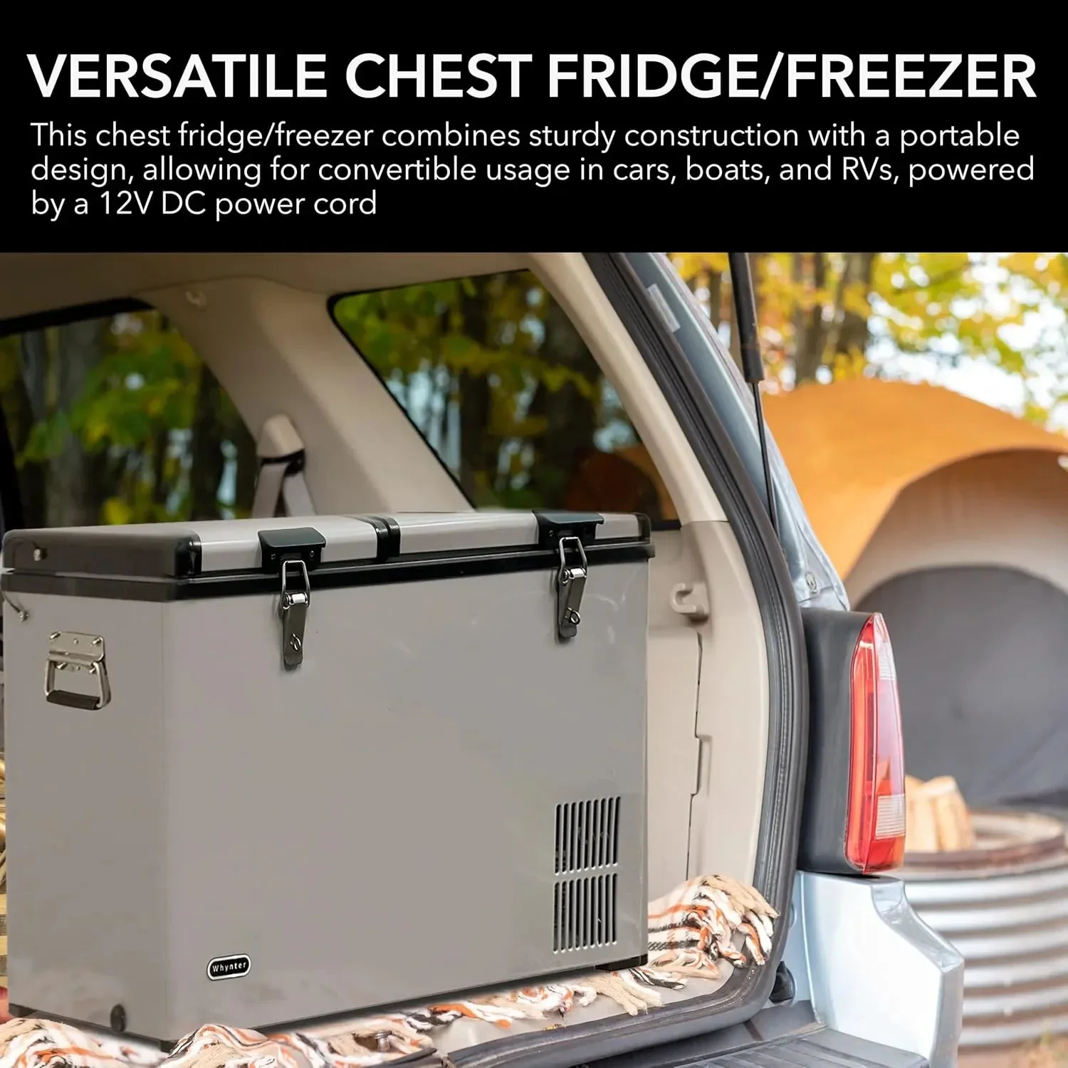 FM-65G 65 Quart Portable Refrigerator and Deep, AC 110V/ DC 12V, Real Chest Freezer for Car, Home, Camping, and RV with-8掳F to 50掳F Temperature Range, Gray, One Size - Image 13