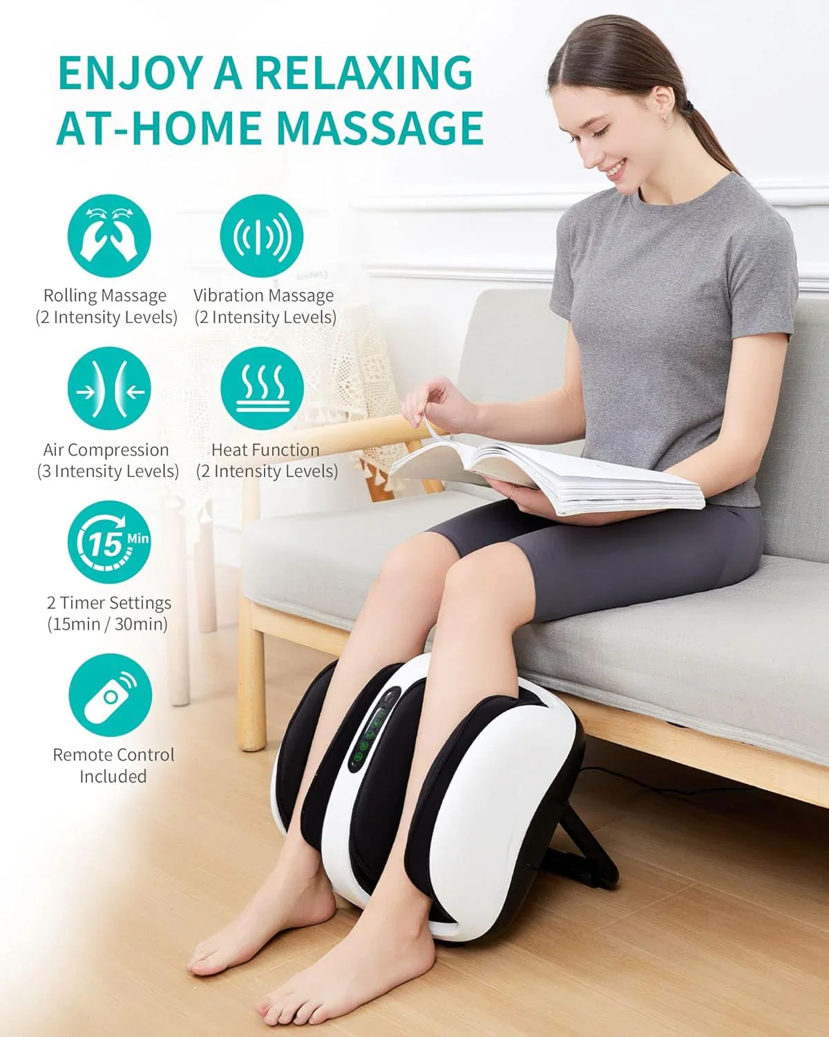 Foot Massager, Shiatsu Foot and Calf Massager - Image 2