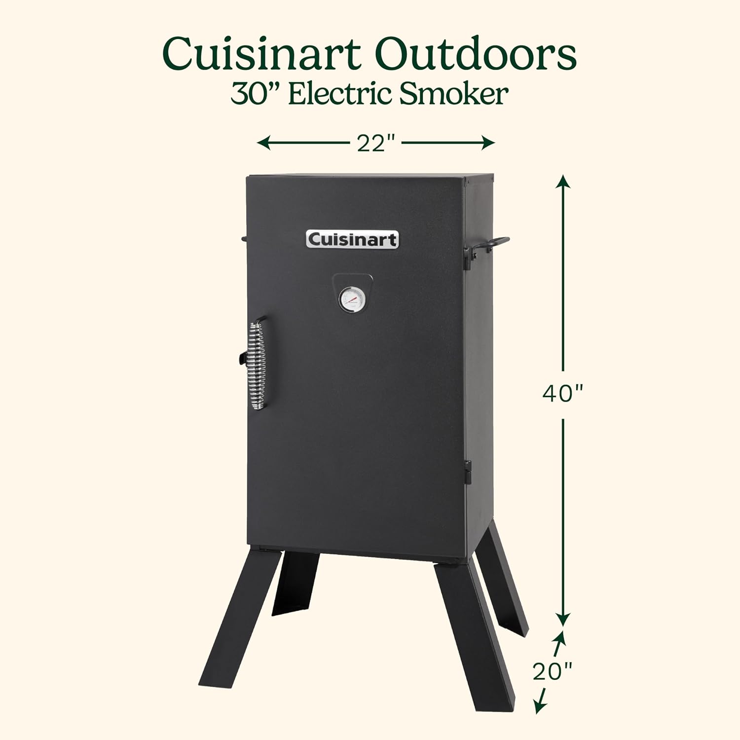 30" Electric Smoker, 3 Adjustable Racks, Large Capacity BBQ Meat Smoker, Water & Wood Trays for Smoked Meat, Brisket, Salmon & Jerky, Adjustable Temperature Control - Image 3