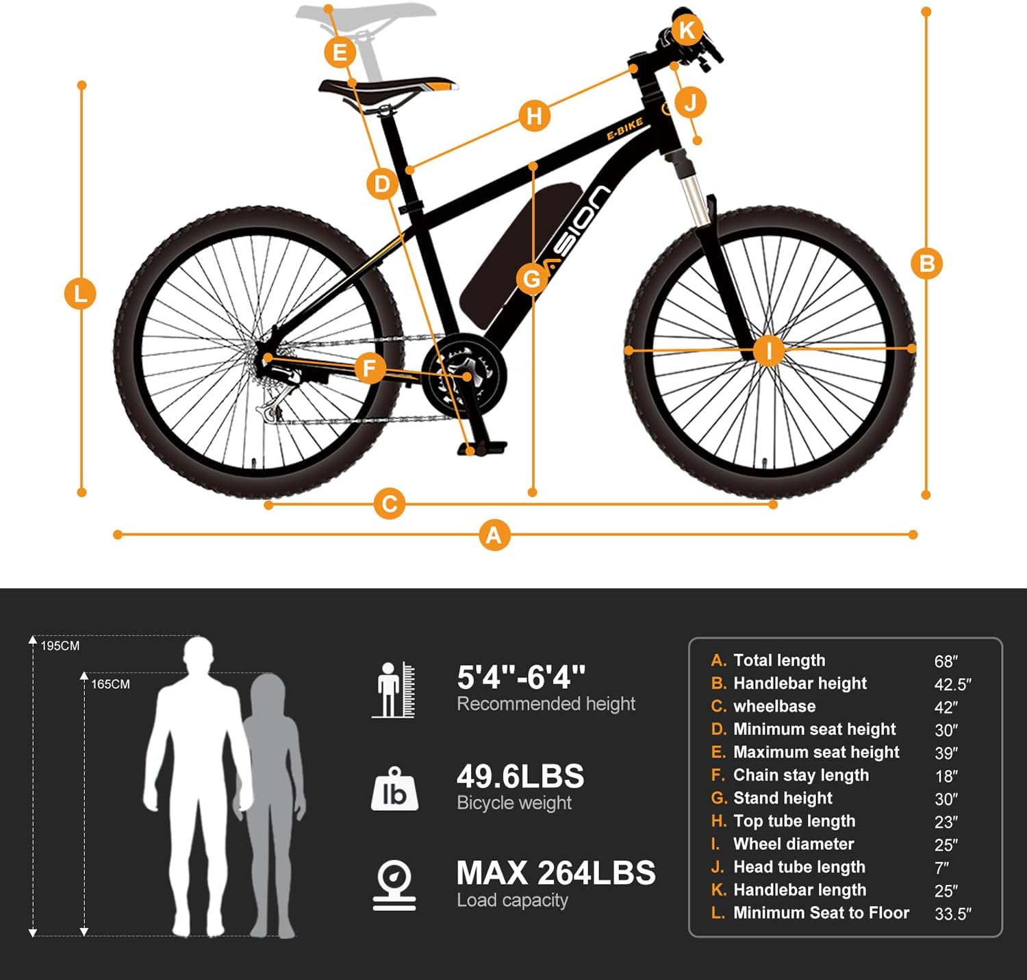 EB5 Electric Bike for Adults with Peak 500W Brushless Motor, 40Miles 20MPH Commuting Electric Mountain Bike with 360Wh Removable Battery, 7-Speed, 26" Tires and Front Fork Suspension - Image 7