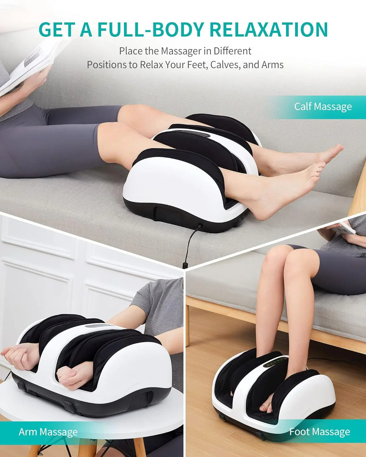 Foot Massager, Shiatsu Foot and Calf Massager - Image 3